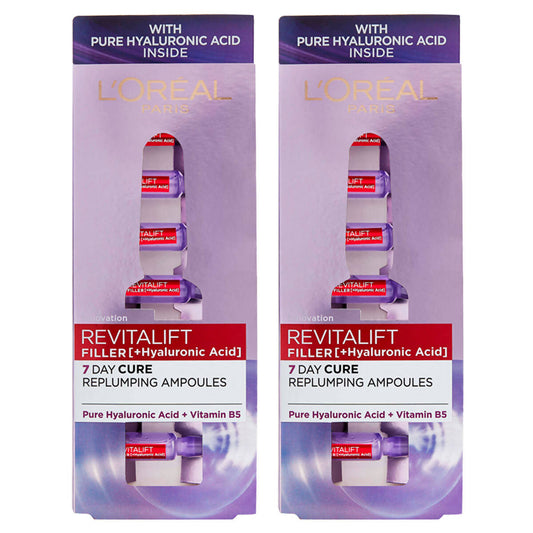 L'Oreal Revitalift Filler Ampoules, 2 x 7 Pack Skin Care Costco UK   
