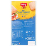 Schar Gluten Free White Ciabatta Rolls x4 FOOD CUPBOARD Sainsburys   