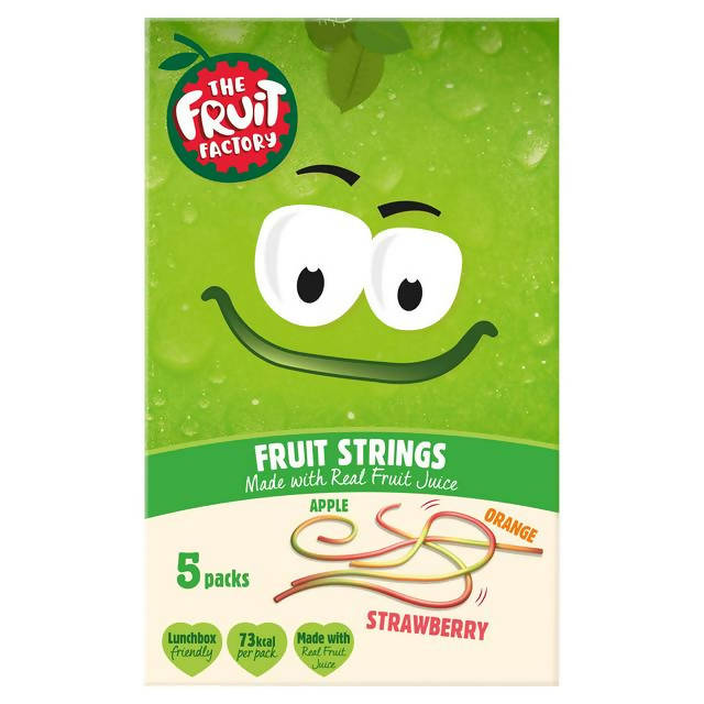 The Fruit Factory Strawberry, Apple & Orange Fruit Strings 5x20g - McGrocer