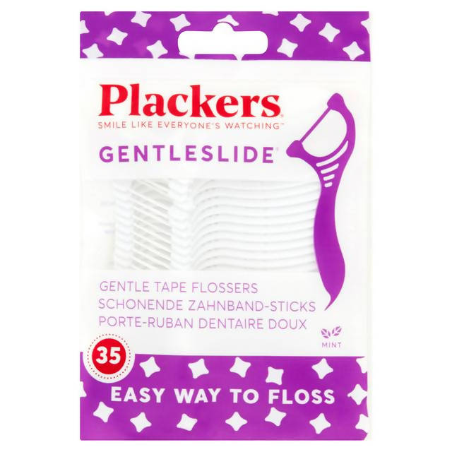 Plackers Gentleslide Mint Flossers 35 Sticks