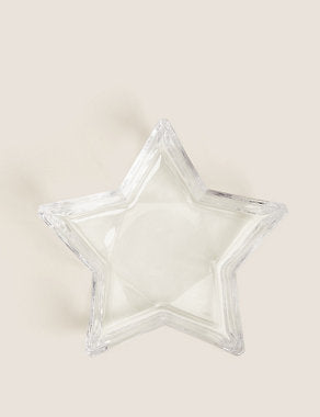 Medium Glass Star Serving Bowl Tableware & Kitchen Accessories M&S   