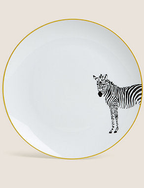 12 Piece Zebra Dinner Set Tableware & Kitchen Accessories M&S   