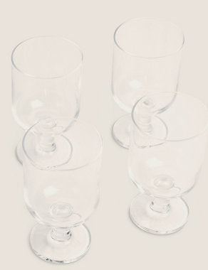 Set of 4 Tribeca Stackable Wine Glasses Tableware & Kitchen Accessories M&S   