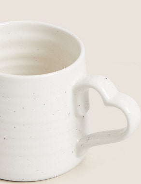 Heart Handle Speckled Mug Tableware & Kitchen Accessories M&S   