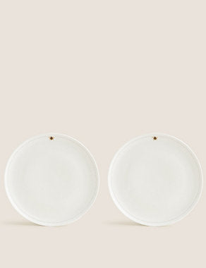 Set of 2 Bumblebee Dinner Plates Tableware & Kitchen Accessories M&S   