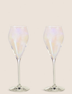 Set of 2 Lustre Prosecco Glasses Tableware & Kitchen Accessories M&S   