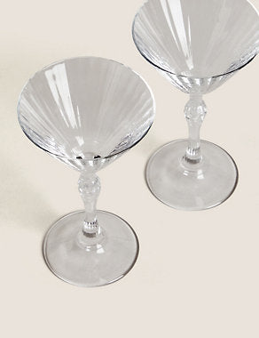 Set of 2 Martini Glasses Tableware & Kitchen Accessories M&S   