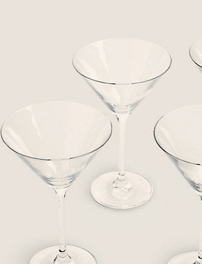 Set of 4 Maxim Martini Glasses Tableware & Kitchen Accessories M&S   