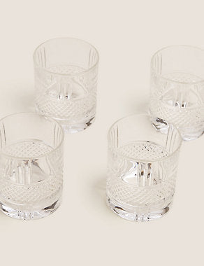 Set of 4 Adeline Glass Tumblers Tableware & Kitchen Accessories M&S   