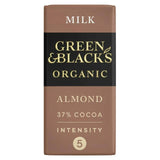 Green & Black's Organic Milk Almond Chocolate Bar 90g - McGrocer