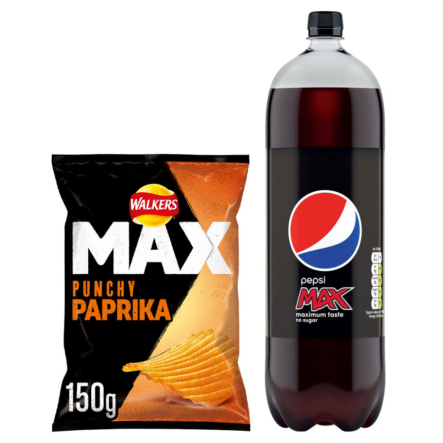 Pepsi Max & Walkers Max Paprika Bundle