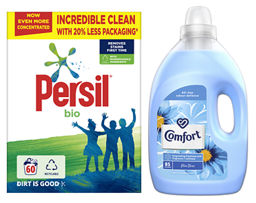 Persil Bio Washing Powder & Comfort Blue Skies Fabric Conditioner Bundle GOODS ASDA   