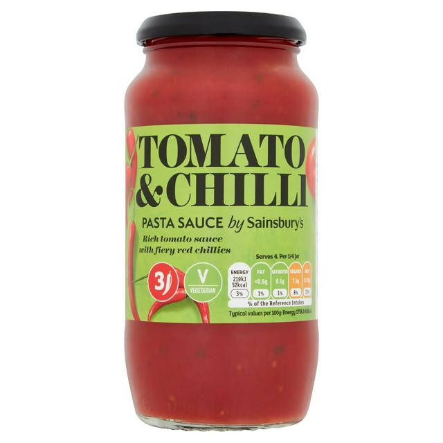 Sainsbury's Pasta Sauce, Tomato & Chilli 500g - McGrocer