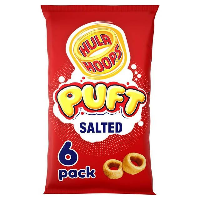 Hula Hoops Puft Salted Crisps 6x15g