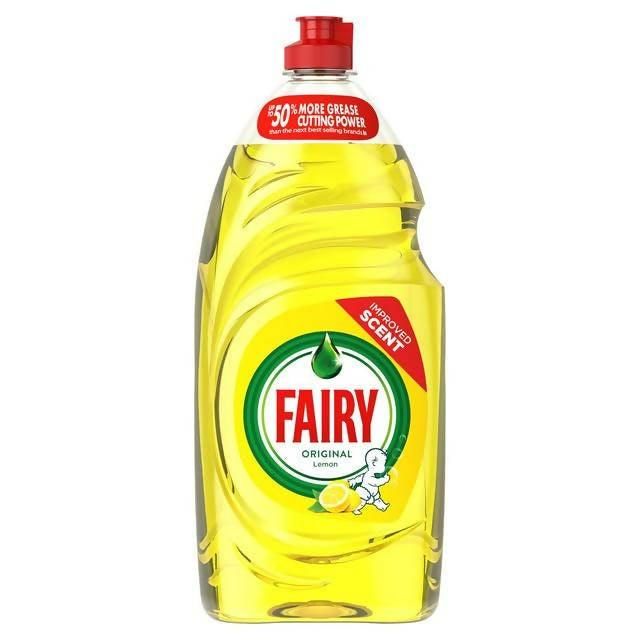 Fairy Original Lemon Washing Up Liquid Green with LiftAction 1015ml