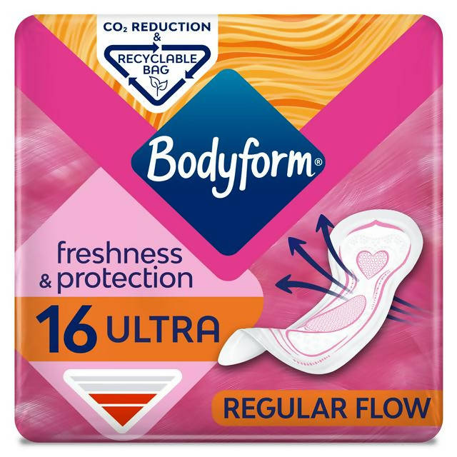 Bodyform Ultra Normal Sanitary Towels x16 feminine care Sainsburys   