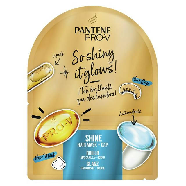 Pantene So Shiny It Glows! Shine, Hair Mask & Cap 20ml