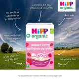 HiPP Organic Summer Berry Multigrain Porridge Baby Cereal 10+ Months (4 x 200g) Organic Porridge Baby Cereal McGrocer Direct   