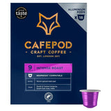 CafePod Nespresso Compatible Intense Roast Aluminium Capsules x18 All coffee Sainsburys   