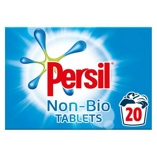 Persil Non Bio Sensitive Laundry Detergent Washing Tablets 20 Washes