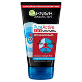 Garnier SkinActive PureActive Intensive 3in1 Charcoal Anti-Blackhead 150ml Medicated skincare Sainsburys   