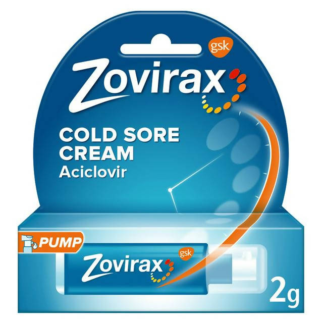 Zovirax Cold Sore Cream, Pump 2g PERSONAL CARE Sainsburys   