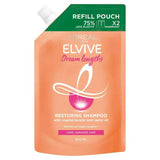 L'Oreal Elvive Dream Lengths Shampoo Refill Pouch for Long Damaged Hair 500ml shampoo & conditioners Sainsburys   