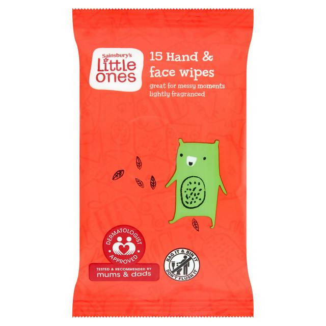 Sainsbury's Little Ones Hand & Face Single Pack 15 Wipes - McGrocer