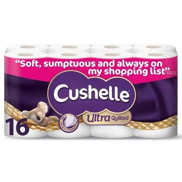 Cushelle Ultra Quilted Toilet Tissue Rolls x16