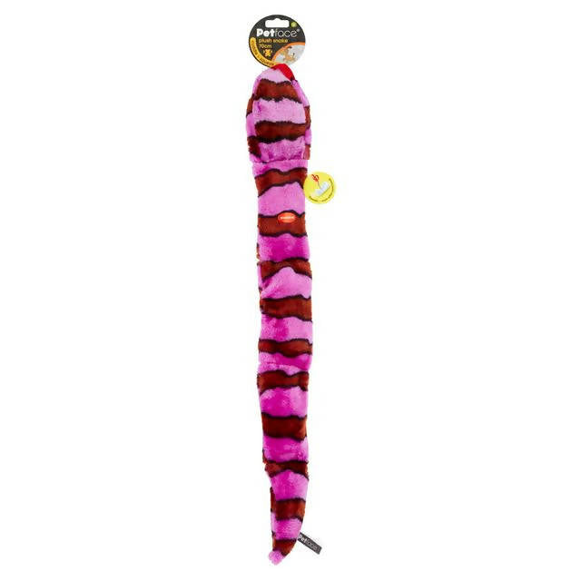 Petface Small Plush Snake Dog Toy 70cm Dog toys Sainsburys   