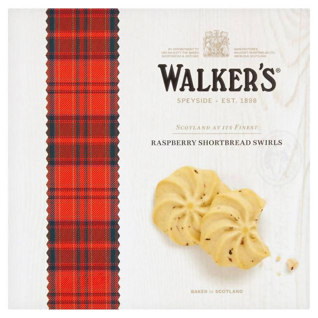 Walker's Raspberry Shortbread Swirls 160g GOODS Sainsburys   