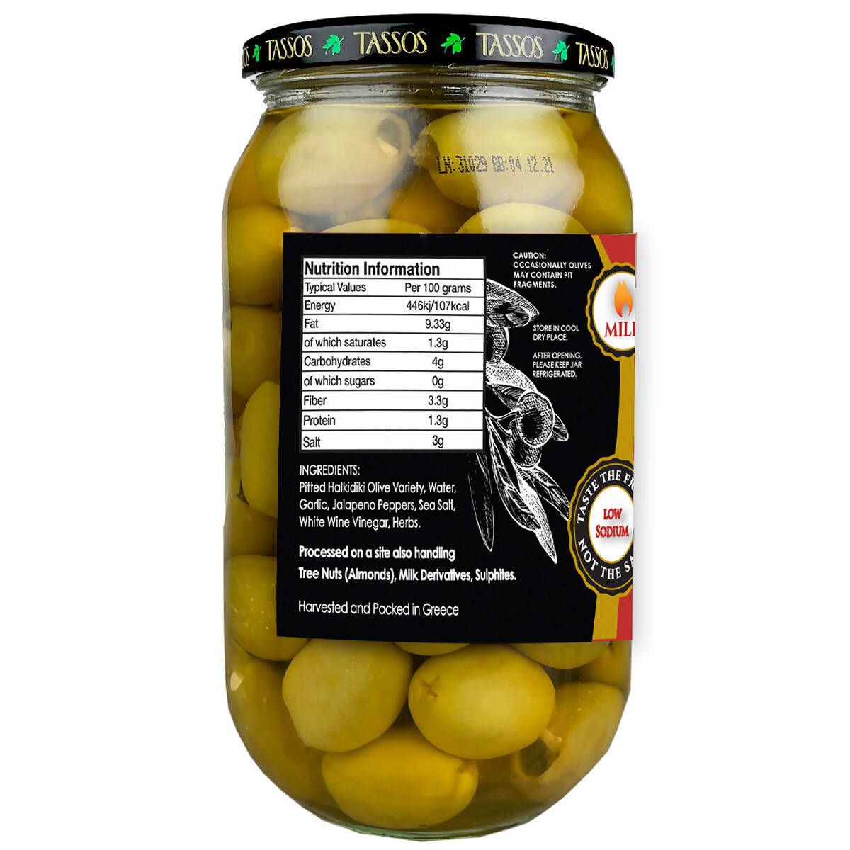 Tassos Garlic & Jalapeno Double Stuffed Olives, 992g Spreads & Condiments Costco UK   