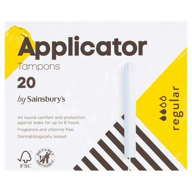 Sainsbury's Applicator Tampon - Regular x20