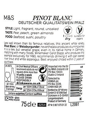 Found Pinot Blanc - Case of 6 Liqueurs and Spirits M&S   