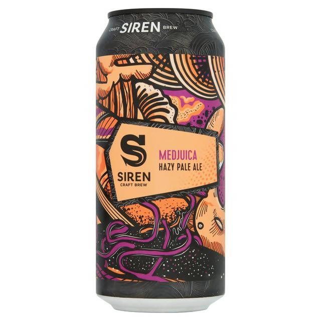 Siren Craft Brew Medjuica Hazy Pale Ale 440ml All beer Sainsburys   