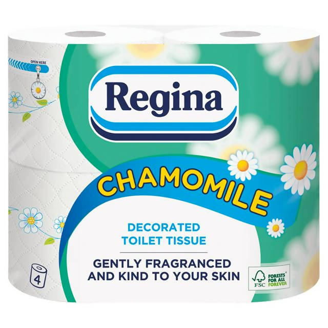 Regina Toilet Tissue, Chamomile x4 Rolls - McGrocer