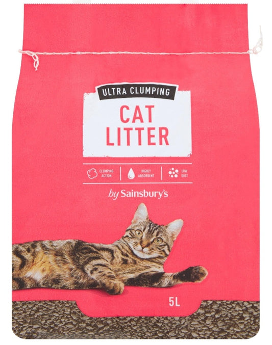 Sainsbury's Ultra Clumping Cat Litter 5L - McGrocer