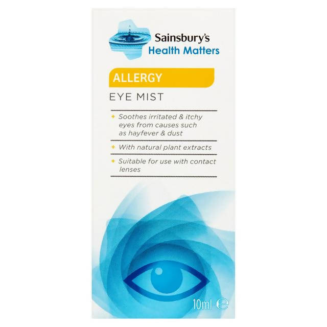 Sainsbury's Health Matters Allergy Eye Mist 10ml eye & contact lens care Sainsburys   