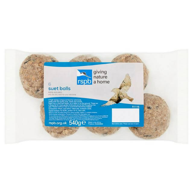 RSPB Suet Balls x6 540g Bird Sainsburys   