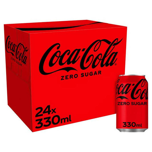 Coca-Cola Zero Sugar 24x330ml All Sainsburys   