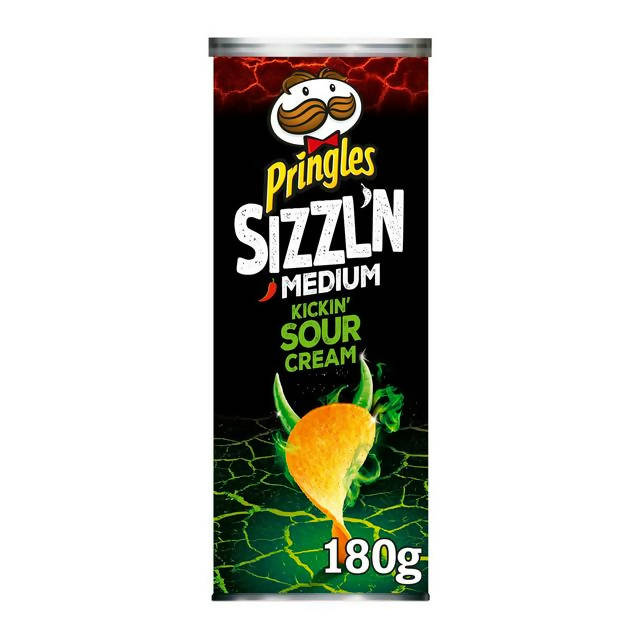 Pringles Sizzl'N Kickin' Sour Cream Crisps 180g GOODS Sainsburys   