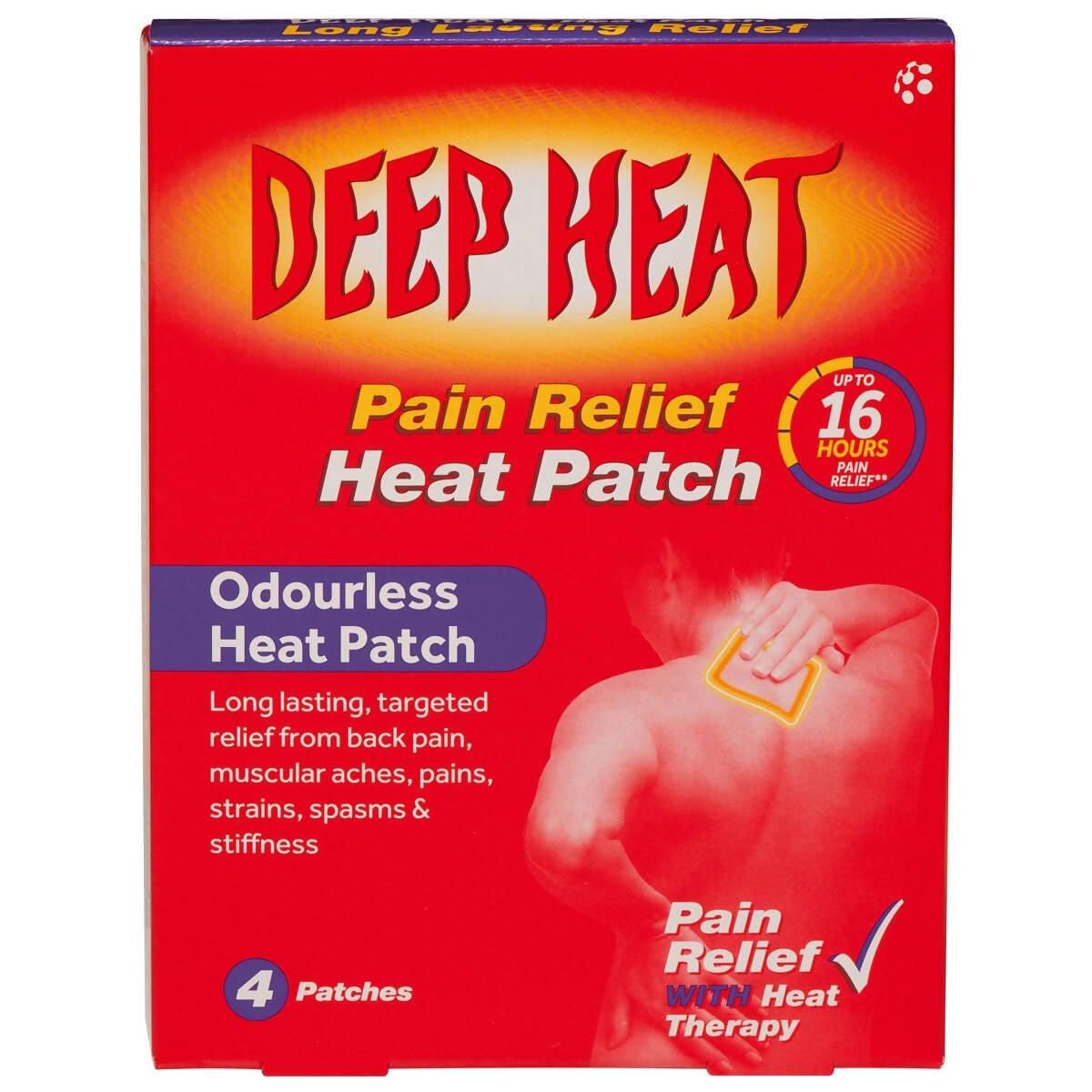 Deep Heat Pain Relief Heat Patch, 2 x 4 Pack Pain Relief Costco UK   