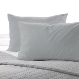 Purity Home Easy-care 400 Thread Count Cotton Pillowcases, 2 Pack in Light Grey GOODS Costco UK   