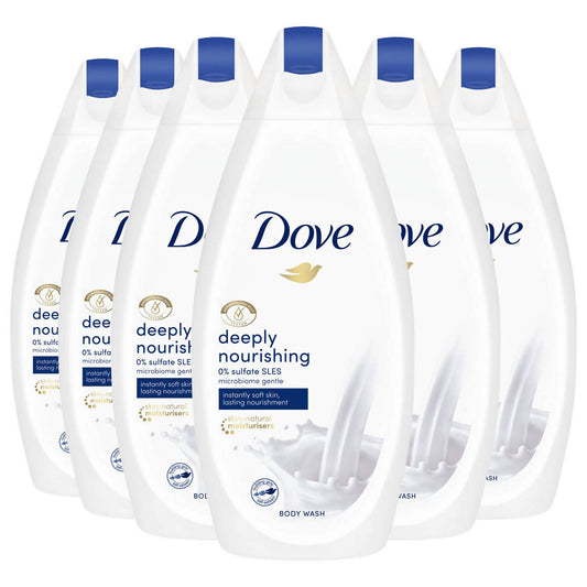 Dove Deeply Nourishing Body Wash, 6 x 450ml Shower, Bath & Hand Hygiene Costco UK   