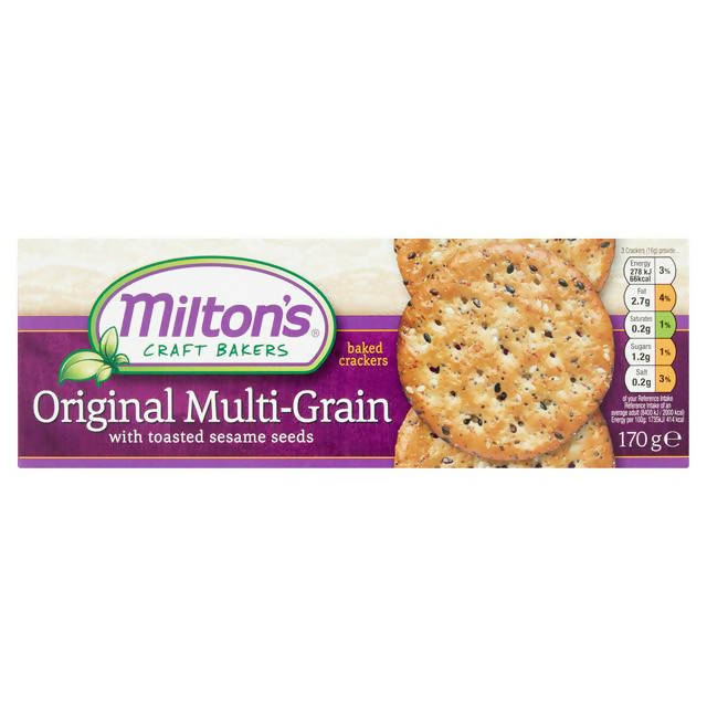 Milton's Original Multi-Grain Baked Crackers with Toasted Sesame Seeds 170g