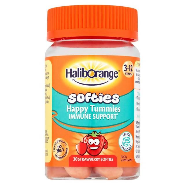 Haliborange Happy Tummies Immune Support Stawberry Softies x30 Vitamins Minerals & Supplements Sainsburys   