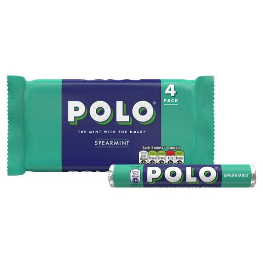 Polo Spearmint Mints 4x34g Mints & chewing gums Sainsburys   