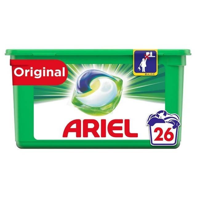 Ariel All-in-1 Pods Washing Liquid Capsules Original, 26 Washes - McGrocer