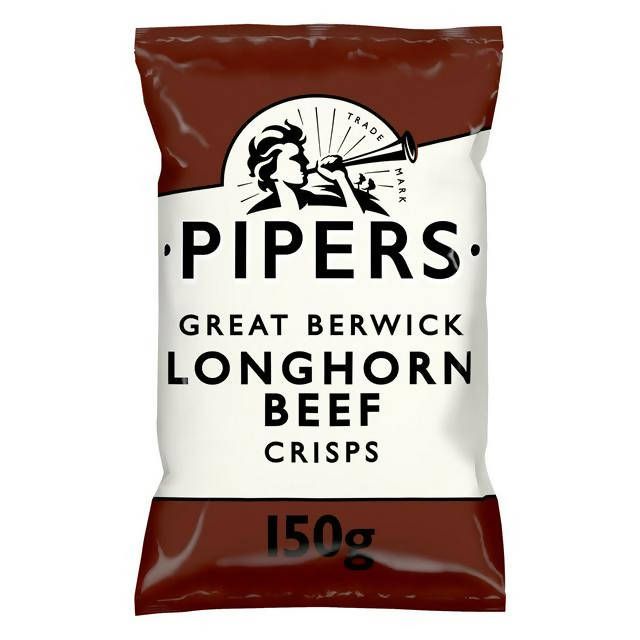 Pipers Great Berwick Longhorn Beef Crisps 150g