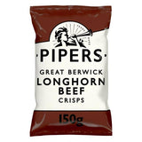 Pipers Great Berwick Longhorn Beef Crisps 150g Sharing crisps Sainsburys   